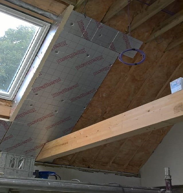 Insulation on vaulted ceiling