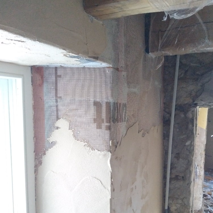 Lime plaster over woodfiber Boards