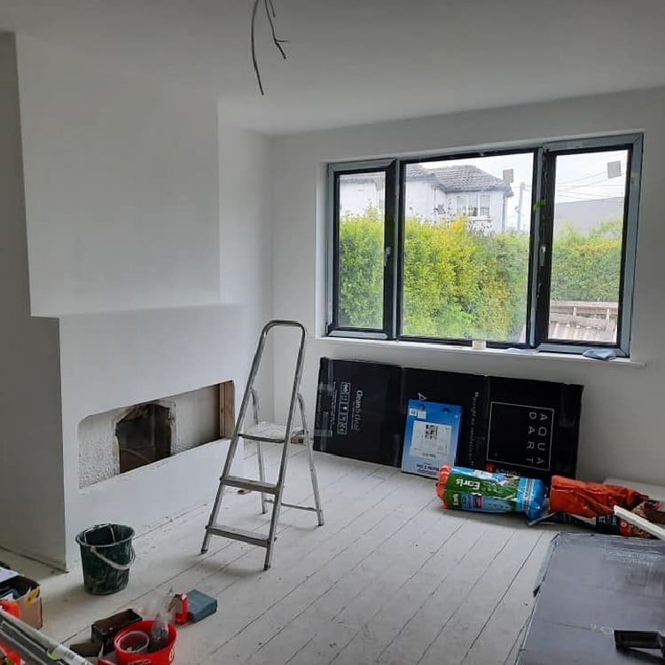 Internal plastering - Living room